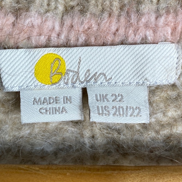 - SOLD - Boden Women's Crew Neck Cable Knit Mohair Wool Blend Sweater Vest 20/22 - Picture 2 of 16